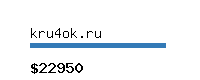 kru4ok.ru Website value calculator