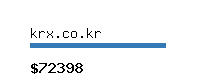 krx.co.kr Website value calculator