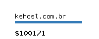 kshost.com.br Website value calculator