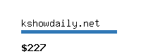 kshowdaily.net Website value calculator