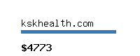 kskhealth.com Website value calculator