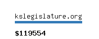 kslegislature.org Website value calculator