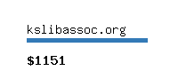 kslibassoc.org Website value calculator