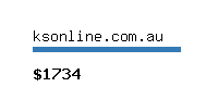 ksonline.com.au Website value calculator