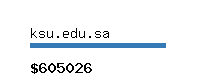 ksu.edu.sa Website value calculator