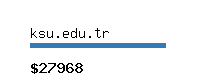 ksu.edu.tr Website value calculator