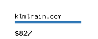 ktmtrain.com Website value calculator