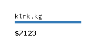 ktrk.kg Website value calculator