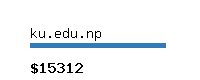 ku.edu.np Website value calculator