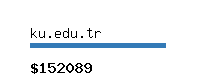 ku.edu.tr Website value calculator