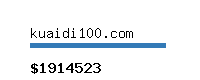 kuaidi100.com Website value calculator
