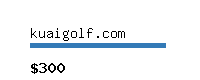 kuaigolf.com Website value calculator
