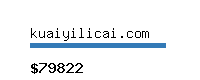 kuaiyilicai.com Website value calculator