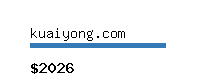 kuaiyong.com Website value calculator