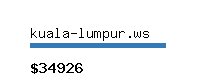 kuala-lumpur.ws Website value calculator