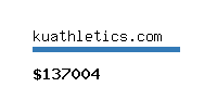 kuathletics.com Website value calculator