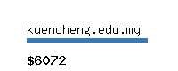 kuencheng.edu.my Website value calculator