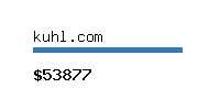 kuhl.com Website value calculator