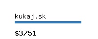kukaj.sk Website value calculator