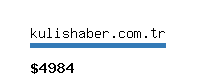 kulishaber.com.tr Website value calculator