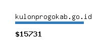 kulonprogokab.go.id Website value calculator