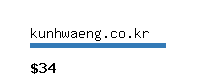 kunhwaeng.co.kr Website value calculator