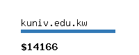 kuniv.edu.kw Website value calculator