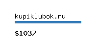 kupiklubok.ru Website value calculator