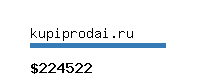 kupiprodai.ru Website value calculator