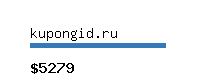 kupongid.ru Website value calculator