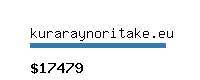 kuraraynoritake.eu Website value calculator