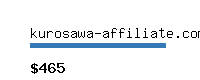 kurosawa-affiliate.com Website value calculator