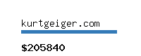 kurtgeiger.com Website value calculator