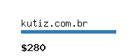 kutiz.com.br Website value calculator