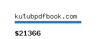 kutubpdfbook.com Website value calculator