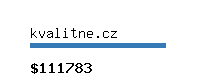 kvalitne.cz Website value calculator