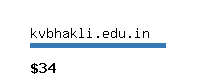 kvbhakli.edu.in Website value calculator