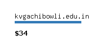 kvgachibowli.edu.in Website value calculator