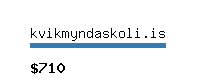 kvikmyndaskoli.is Website value calculator