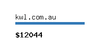 kwl.com.au Website value calculator