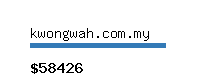 kwongwah.com.my Website value calculator