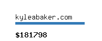 kyleabaker.com Website value calculator