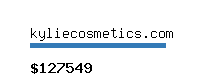 kyliecosmetics.com Website value calculator