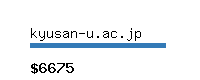 kyusan-u.ac.jp Website value calculator