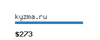 kyzma.ru Website value calculator