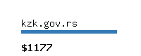 kzk.gov.rs Website value calculator