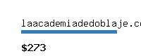 laacademiadedoblaje.com Website value calculator