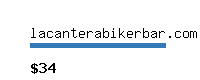 lacanterabikerbar.com Website value calculator