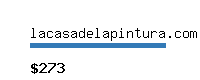 lacasadelapintura.com Website value calculator