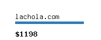 lachola.com Website value calculator